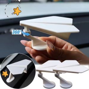 2PCS Swing Paper Airplane Car Ornaments Rotating Airplane Auto Center Console Dashboard Decoration Ornament