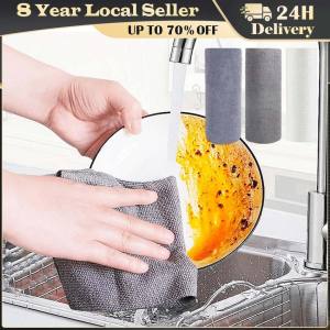 20 Sheets 25CM Microfiber Cleaning Cloth Fast Drying Reusable Washable Rag Microfiber Towel Roll