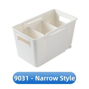 Adjustable Compartment Storage Box with Wheels