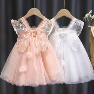 ชุดเด็กผู้หญิง สาวตาข่ายชุดเจ้าหญิง สลิงวันเกิดชุดกระโปรงพัฟ เสื้อผ้าเด็กผู้หญิง 1-7 ปี 0062