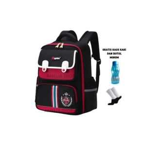 ARMELIA SHOP Tas Sekolah Anak Laki-laki SD Tas Havy Free Botol Minum dan Kaos Kaki