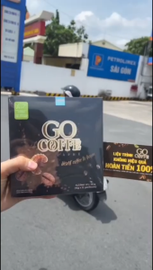 Cafe giảm cân go coffee hộp 12 gói chính hãng -tem nguyên cào mã soạn tin nhắn tổng đài