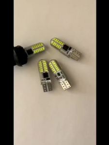 10pcs T10 W5W LED Strobe Flash Silicone Gel Light 194 168 3014 24LED LED Blink Light Bulb Clearance Lights 12V 2 Model Lights