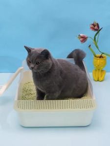 🪐Paradise 🪐กระบะทราย กระบะทรายแมว รุ่นขอบสูงมีตะแกรงดักทราย แถมฟรีที่ตักทราย กระบะทรายแมวราคาถูกๆ พร้อมส่ง