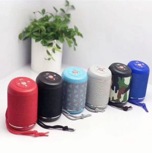 T&G TG-517 Bluetooth V5.0 Stereo Mini Wireless Speaker with TF Card USB AUX In FM Radio Function and Strap