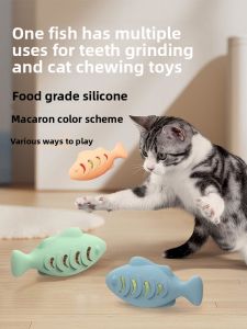 VOA | Mint Fish Cat Toy Teeth Grinding Self-Entertainment Feeder Teaser Stick