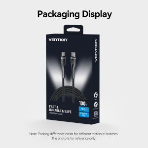Vention | Vention 100W Type C Cable USB C to Type C Fast Charge Cord Type-C Wire for iphone 17 16 Samsung S24 Xiaomi 17 Huawei Mate 80 Pro