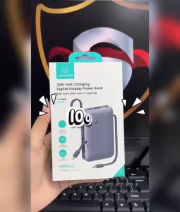 USAMS CD228 20W Power Bank | 10000mAh Portable Fast Charging | Built-in Cable | 3C Certified Charger