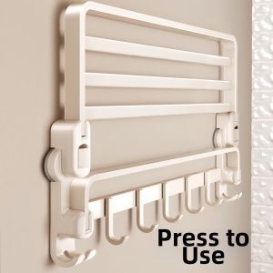 No Drill Towel Rack Cream Style Aluminum