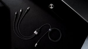 DUZZONA A4 3 in 1 UNIVERSAL 5A CABLE 100W Super Fast Charging 480 m/s High Speed Data Transfer Micro USB Type-C Lightning