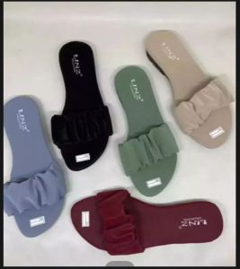 TERMURAH!! SANDAL TEPLEK WANITA KERUT HALUS