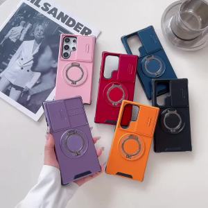 Magnetic Ring Holder Case For Samsung A36 A35 A55 A56 A17 A07 A16 A26 S25 Ultra FE Edge S23 S24 Plus S22 Z Fold 7 Flip 7 Cover