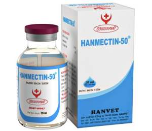 HANMECTIN 50 (20ml) hanvet tẩy giun sán ve ghẻ cho chó mèo gia súc gia cầm
