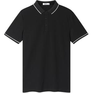 Enjeolon | Summer Silk Cotton Stripe Polo Shirt for Men