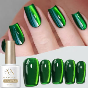 Sơn Gel Móng Tay MIANEL 10ML Màu Xanh Ngọc Mắt Mèo Phong Cách Ngọc Bích Cổ Điển Kiểu Tàu Ngầm Mùa Đông Hiệu Ứng Đá Pha Lê Trang Trí Móng Sang Trọng