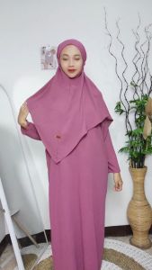 GAMIS WANITA SET KERUDUNG SYARI /KAFTAN AMENA SET SYARI /DRESS ABAYA TURKEY