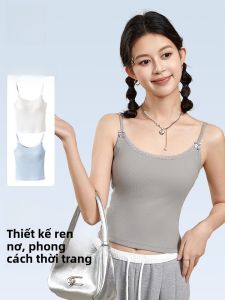 MiiOW | Áo ba lỗ ren thắt lưng bướm Áo ba lỗ nữ Áo ba lỗ che ngực Áo ba lỗ chống hở hang Áo ba lỗ mùa hè thường ngày