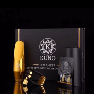 KUNO Alto Saxophone Mouthpiece: Gold Aluminum Alloy 1.80-2.00mm Tip Models KMA826 to KMA828