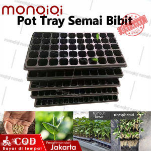 10/20 Pcs Tray Semai atau Pot Semai atau Pot Tray Semai Bibit Benih dengan 21 32 50 72 105 128 200 Lubang