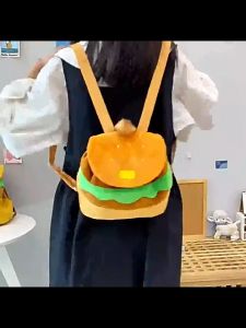 Deere Jack กระเป๋าเป้สะพายหลังสำหรับเด็กกระเป๋าเป้สะพายหลังแฟชั่นสำหรับผู้หญิงกระเป๋าลายการ์ตูนน่ารักแฮมเบอ0ร์เกอร์กระเป๋านักเรียนใหม่2.กระเป๋าเป้เด็ก กระเป๋านักเรียน กระเป๋าเป้ กระเป๋านักเรียนหญิง nylon กระเป๋านรมัธยม กระเป๋าไปเรียน