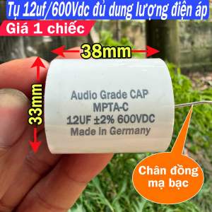 Tụ 12uf chính hãng audio Cap