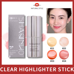 【Phong cách tự nhiên】 4 màu sắc ánh sáng lung linh đèn nước highllight thanh Blush thanh mặt cơ thể trang điểm chiếu sáng mỹ phẩm tạo khối cho mặt làm sáng trang điểm