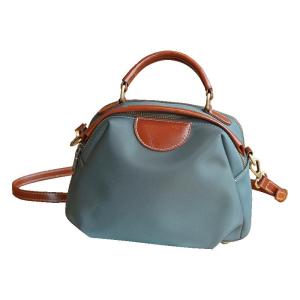 SIFULUN | PU Leather with Oxford Fabric Light and Minimal Small Circle Bag