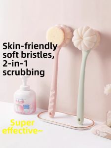 GUOQI | Long Handle Dual-Sided Back Bathing Brush