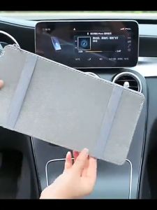 AOMOTOX Car Sun Visor Organizer Card Holder Car Accessories Interior Organizer with Multi Pocket Net