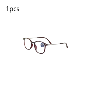 Mjyiwang Anti Blue Light Oval Reading Glasses Ultralight TR Frame Thin Metal Temple Men Women Presbyopia Computer Eyeglasses