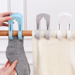 GotGo【มีสินค้าในสต๊อก】 ไม้หนีบผ้า ขนาดใหญ่ ผ้านวม ผ้าห่ม ผ้าขนหนู ตัวหนีบใหญ่ คลิปผ้าพลาสติก กันลม กันปลิวตก Clothes Hanger Clip