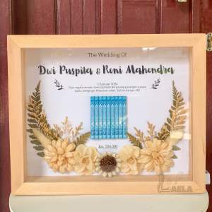 Mahar Pernikahan Rustic 3D Pop Up / Bingkai Mahar / Custom Mahar / Mahar Murah Kekinian