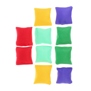 10pcs Mini Bean Bag Multi Color Portable Cloth Sand Bag Throwing Toy Childrens Interactive Toy Outdoor Sports Throwing Game