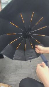 F&D Umbrella  Folding Automatic  Sunny And Rain Dual-Use Ultra-Light Folding Men Women  Design Umbrella Black