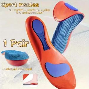 Sport Insoles for Shoes Sole Shock Absorption Deodorant Breathable Cushion Running Insoles for Feet Man Women Orthopedic Insoles