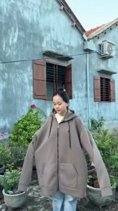 Hoodie zip bigsize có size đến 150kg chất liệu nỉ bông có túi trong form to nón rộng mũ 2 lớp.