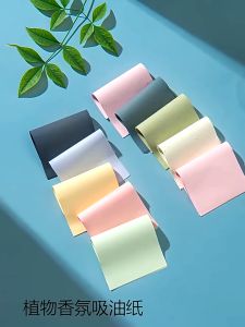 100PCS Face Oil Blotting Paper Facial Linen Green Tea Charcoal Smooth Texture Oil-absorbing Paper