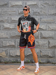 Phoenix City Sun American Basketball Shorts Inner Layer Four Points Loose Muscle Casual Quick Dry Sport Pants Mens Breathable