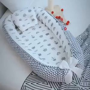Ready Stock Portable Baby Nest Bed with Pillow Portable Crib Tilam Bantal Babynest Set Baby Mattress newborn bed