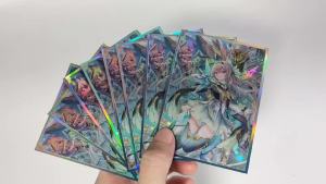 60PCS 67x92mm Anime Card Sleeves Board Game Cards Protector Cards Shield Double Card Cover for PTCG/PKM/MGT Trading Cards