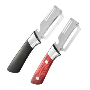 Sharp Fruit Vegetable Peeler Stainless Steel Peeler Knife Plastic Handle Comfortable Grip Easy To Operate for Home Daily Use