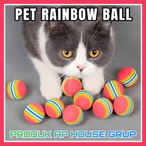 MAINAN BOLA PELANGI KUCING - PET RAINBOW BALL
