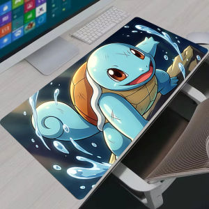 Bandai | New Mouse Pad Larger XXL Speed Computer Keyboard Pads Desk Mat P-Pokemon Squirtle Gaming Pc Accessories Home Gamer Mousepad