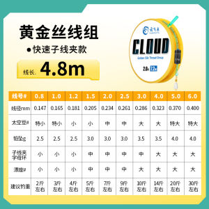 Nhập Khẩu Dây Câu Cao Cấp Bộ Dây Chính Hoàn Chỉnh Cấp Thi Đấu Cho Cá Chép Cá Da Trơn Bighead Cá Chép Sợi Nylon Ngoài Trời Gear