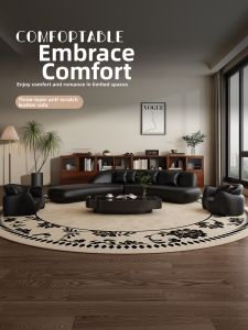HSMJ | Luxury Retro Leather Art Sofa