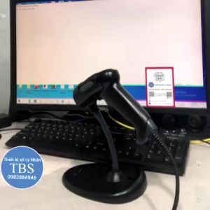 Máy quét mã vạch và mã QR máy quét 2D nhanh nhạy bền bỉ kết nối máy tính (đã qua sử dụng)