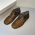 Ands MB the Row Hole Shoes Women's Sandals Soft Bottom Transparent Crystal Gel Shoes Comfortable Outdoor Export. 