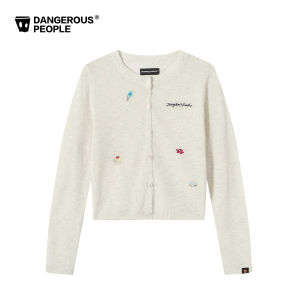 dangerouspeople | Fitted Knit Sweater with Dessert Pattern 1 Piece