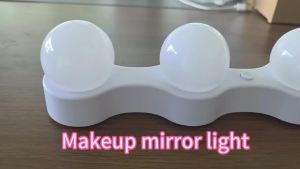 ✨LED Vanity Mirror Light Bathroom Makeup Lamp ✨Suction Cup Portable USB Streamer Light Cosmetic Lamp for Bedroom Dressing