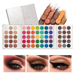 Bảng Phấn Mắt Chuyên Nghiệp VERONNI 65 Màu Sắc Tố Cao Ánh Kim Lì Dễ Tán Màu Nude & Nhũ Lâu Trôi Rạng Rỡ